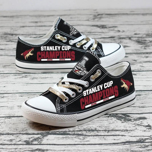 Arizona Coyotes Low Top Canvas Sport Sneakers Shoes For Men Women Fans by Crocs