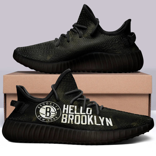 Brooklyn Nets NBA 350v Yeezy Sneakers For Men Women Fans by Crocs