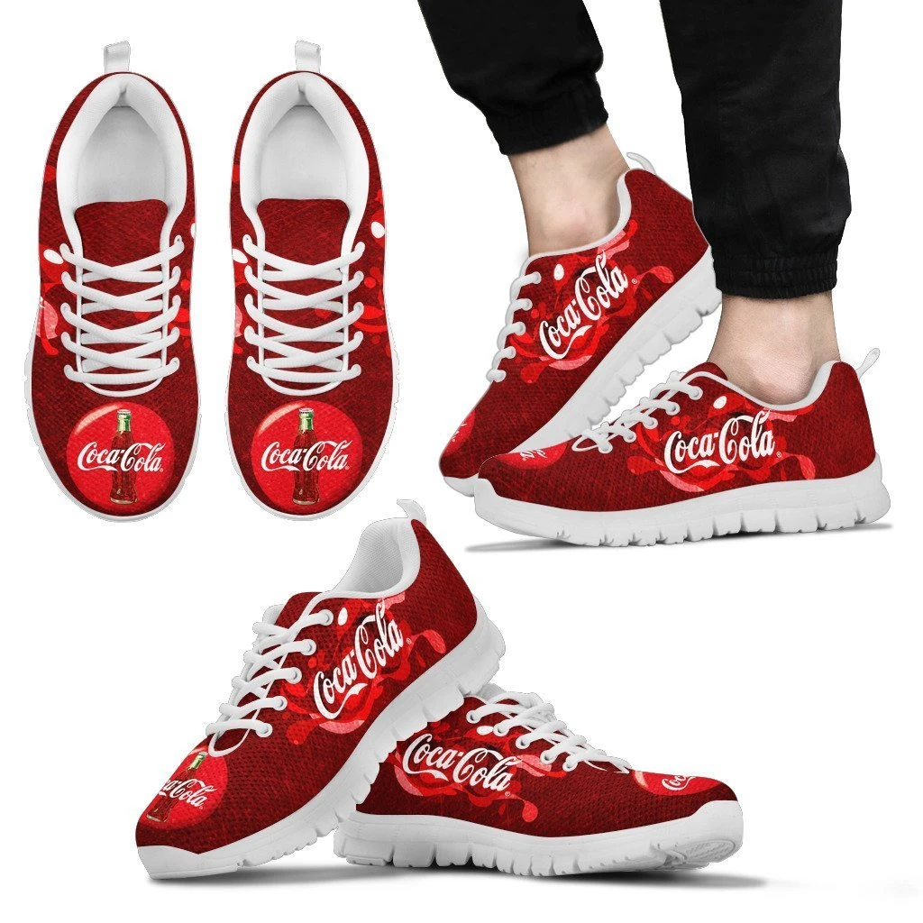 Coca Cola Patterns Canvas Limited Sneaker Shoes For Men Women Fans by Crocs