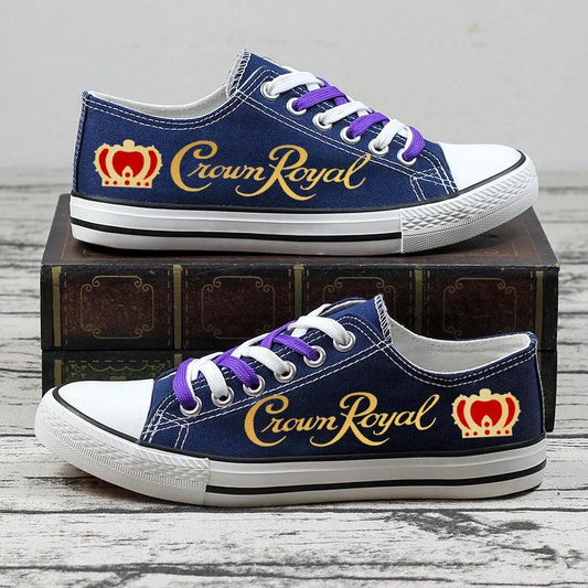 Crown Royal Low Top Canvas Sport Sneakers Shoes For Men Women Fans by Crocs