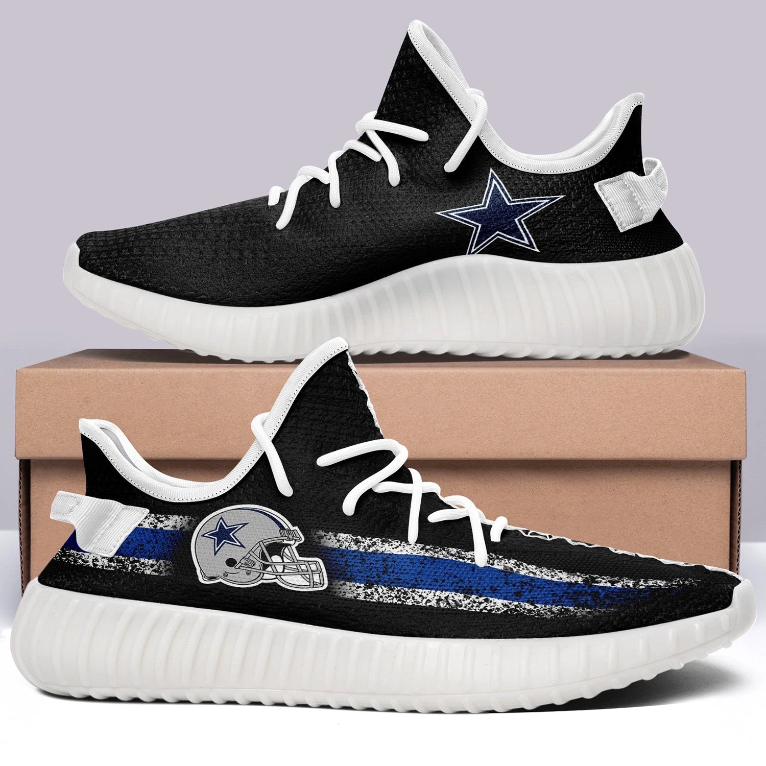 Dallas Cowboys NFL 350v Yeezy Sneakers For Men Women Fans by Crocs