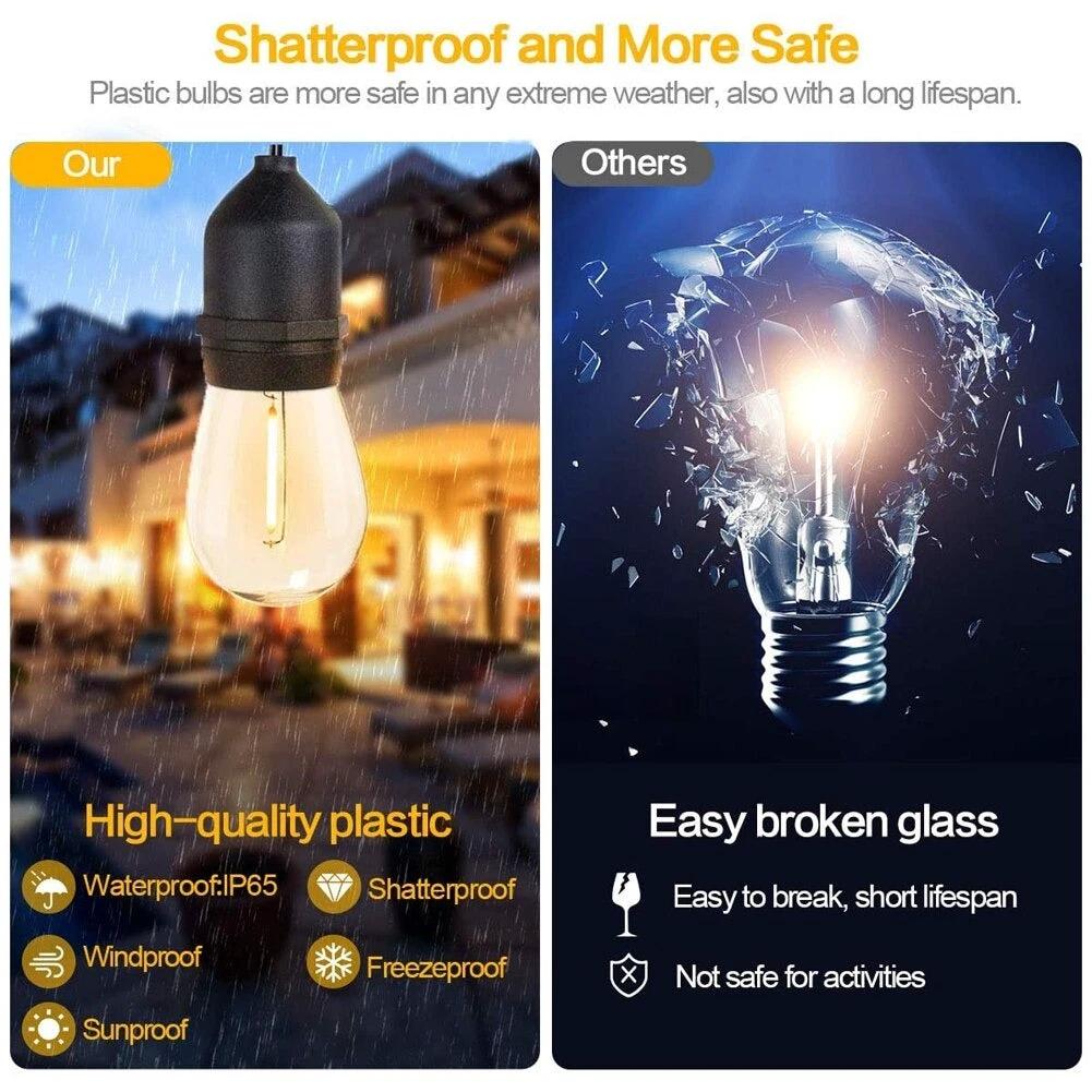 Shatterproof LED Festoon Lights Bowlift by Bowlift