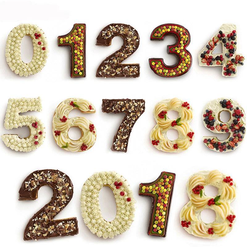 10" Silicone Number Cake Mold Perfect for Number Shaped Cakes by Bowlift