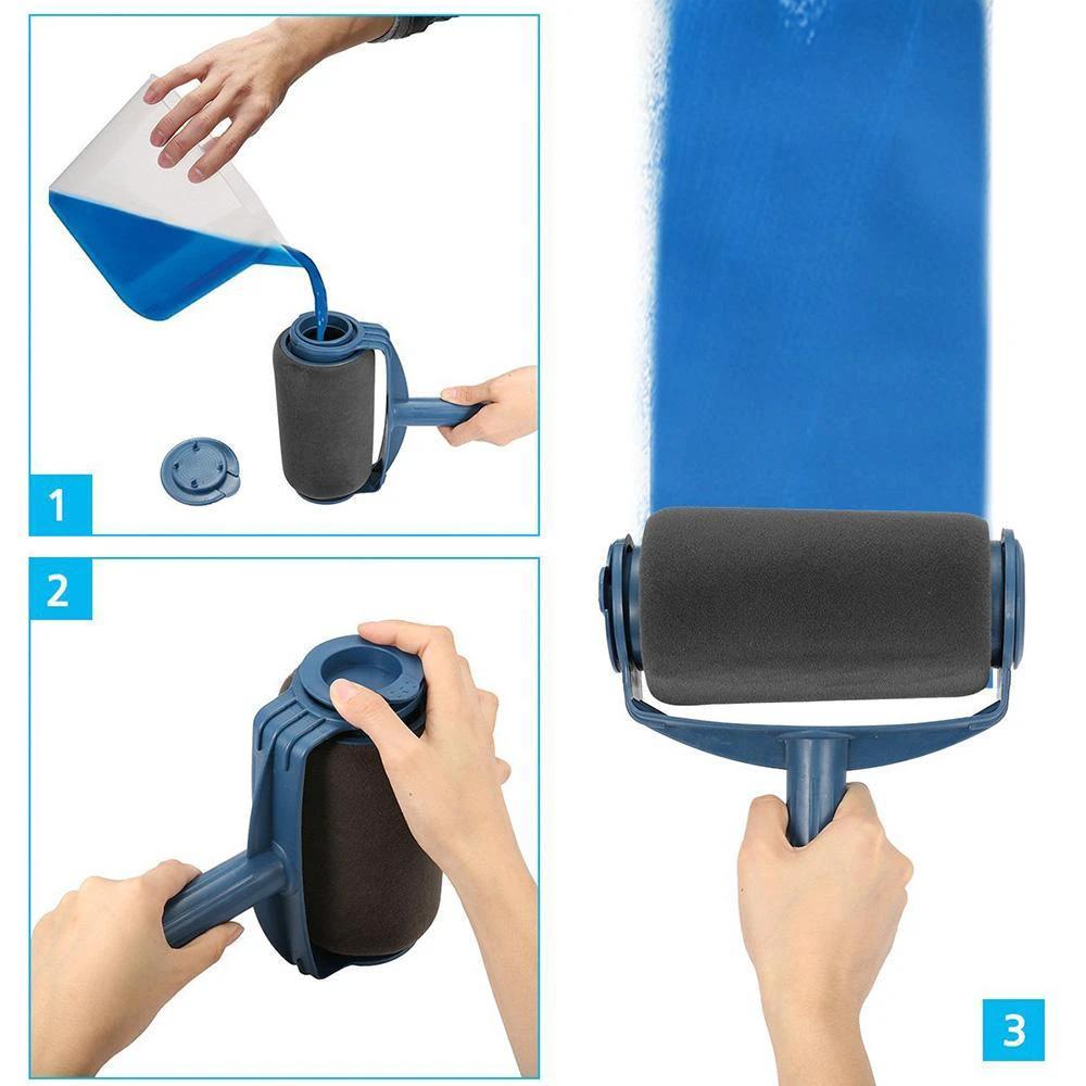 Paint roller with container - 5 pieces/8 pieces by Bowlift