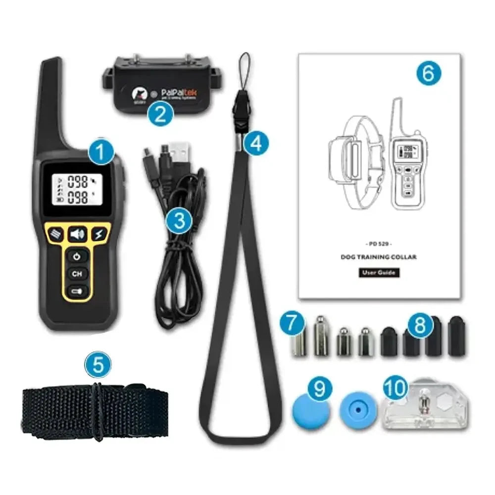 1000m Waterproof Dog Training Collar | Rechargeable, Remote Control & Adjustable for Small, Medium, and Large Dogs by BowLift