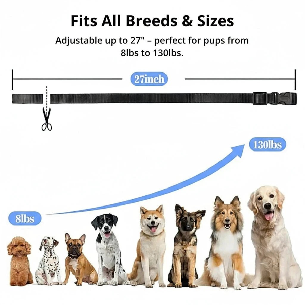 1000m Waterproof Dog Training Collar | Rechargeable, Remote Control & Adjustable for Small, Medium, and Large Dogs by BowLift