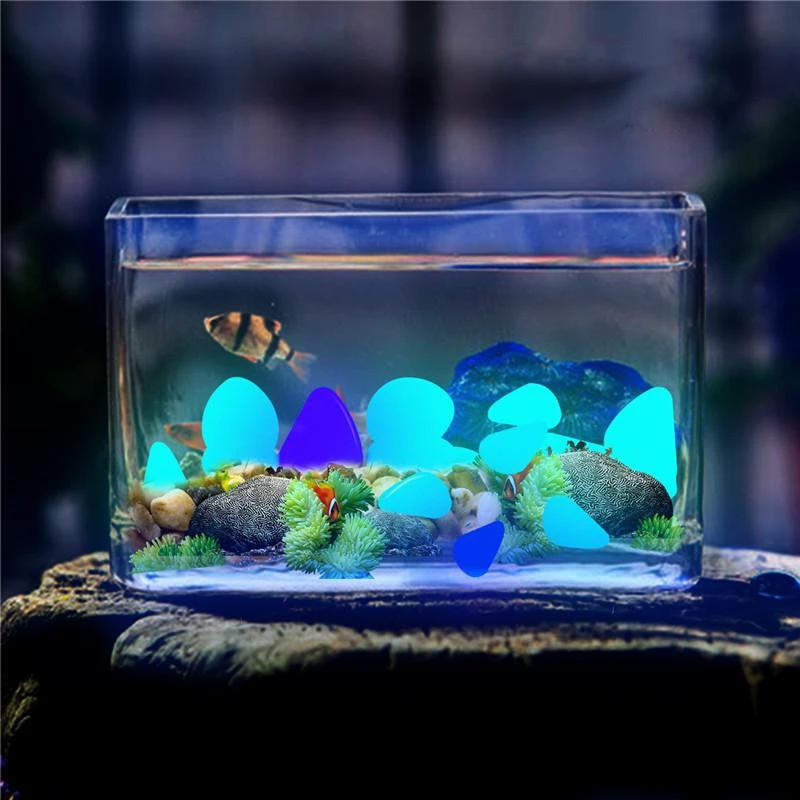 Gleam - Glow-in-the-Dark Garden Pebbles by Bowlift