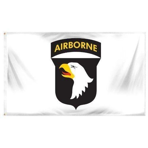 Army 101st Airborne Division Screamin Eagles Flag--3x5 FT Banner-100% polyester-2 Metal Grommets by flagsshop