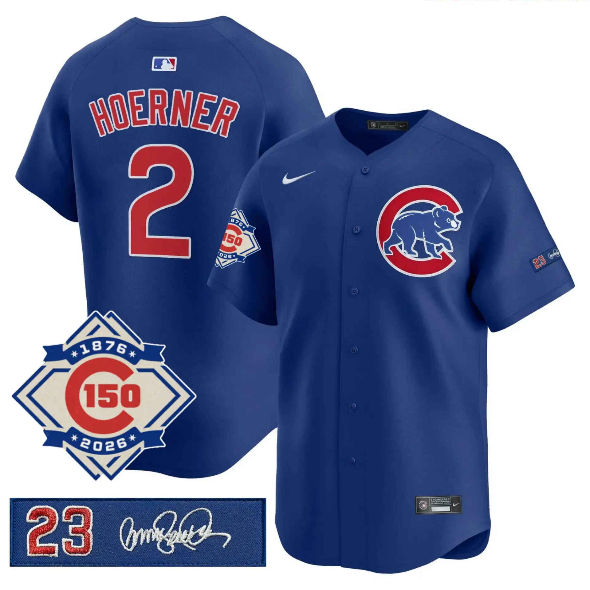 CHC Limited Jersey - 150th Anniversary & 'Ryno' Tribute Patch - All Stitched by Chicago Cubs