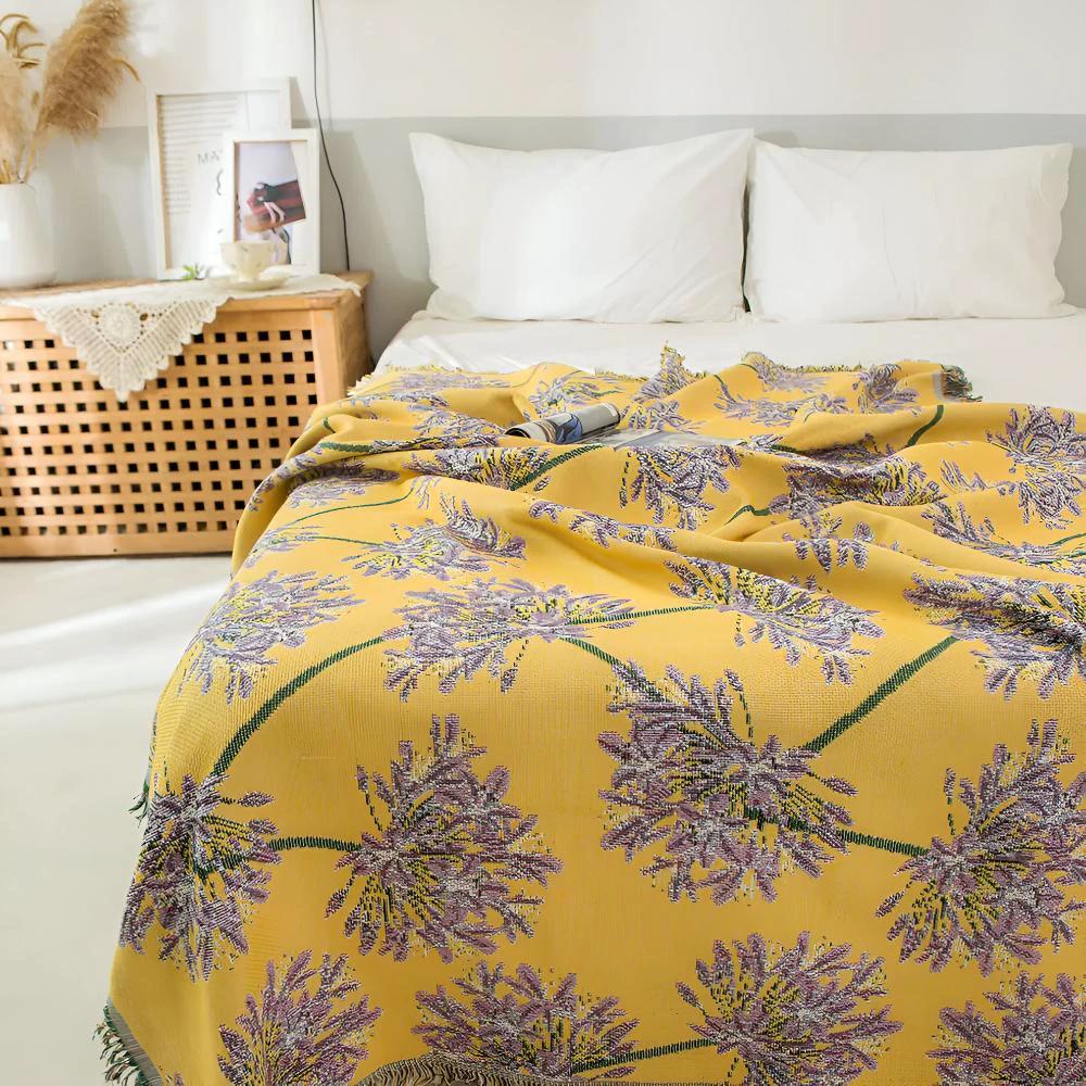 Agapanthus Tassel Blanket by Casa & Beyond