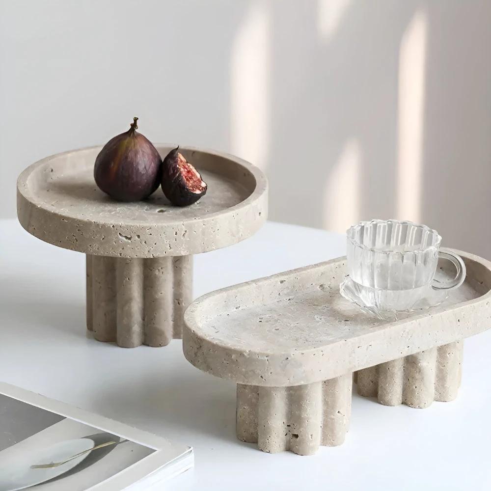 Pietra Natural Travertine Tray by Casa & Beyond