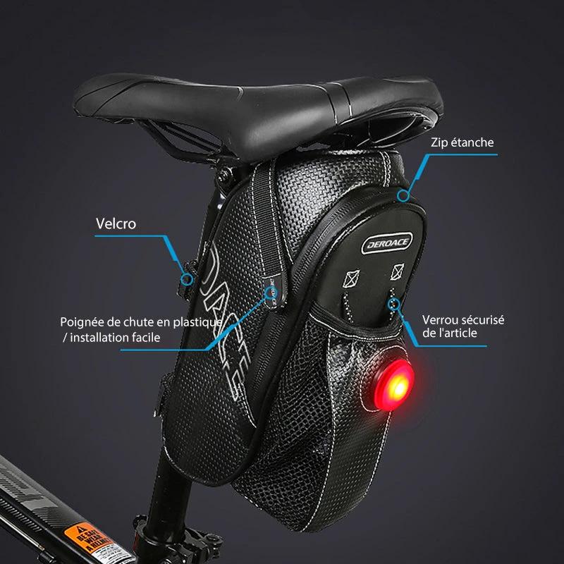 Waterproof bike bag under the saddle by Bowlift