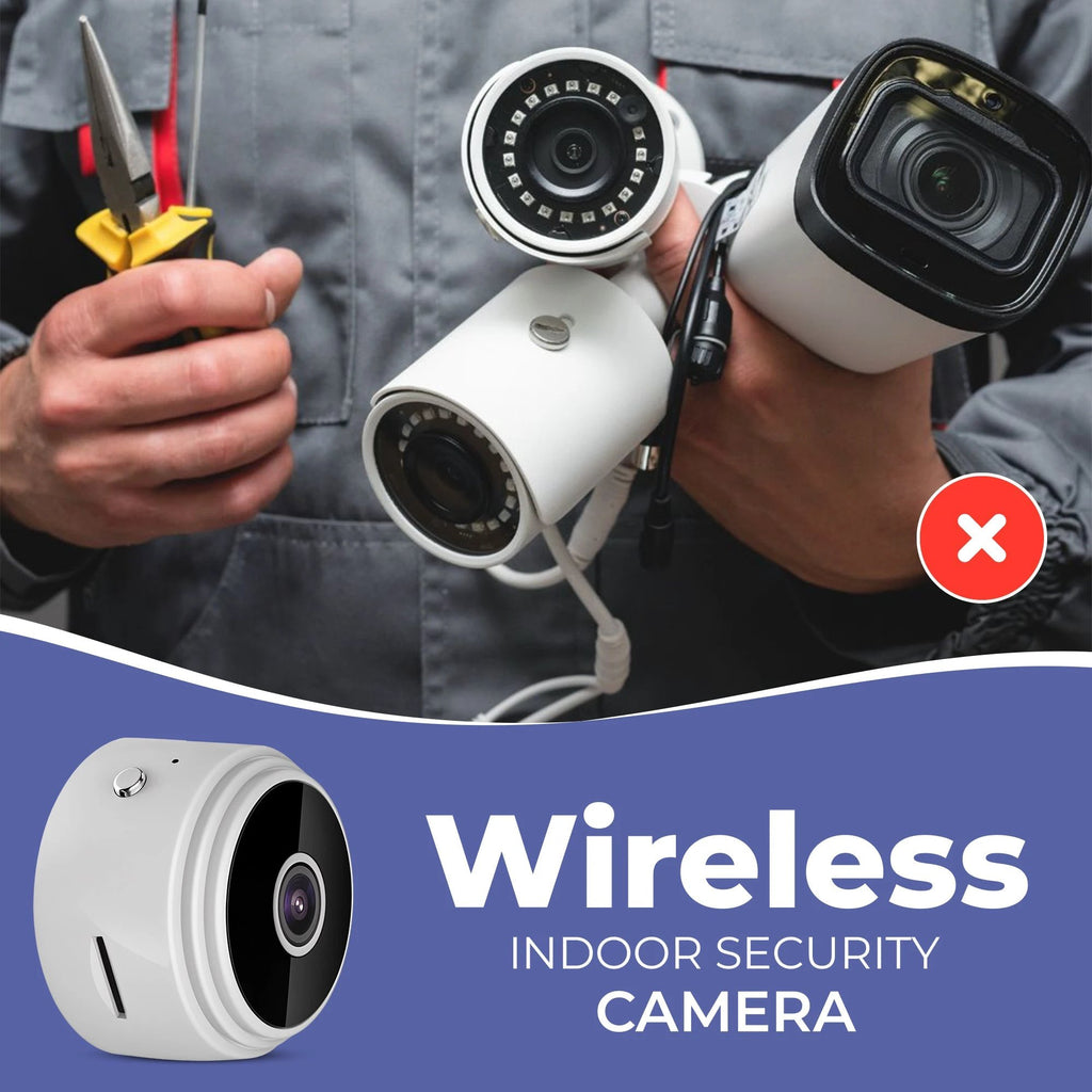 Wireless Indoor Security Camera Pro - Protect Your Family from Robberies and Burglaries Bowlift by Bowlift