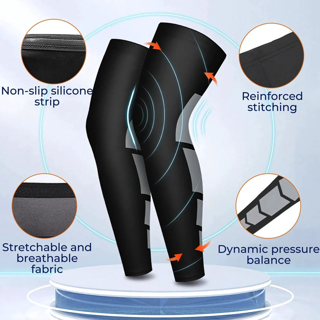 LegVital Full-Leg Compression Sleeve for Optimized Blood Circulation, Muscle Support, and Fast Recovery for Athletes and Versatile Use Bowlift by Bowlift