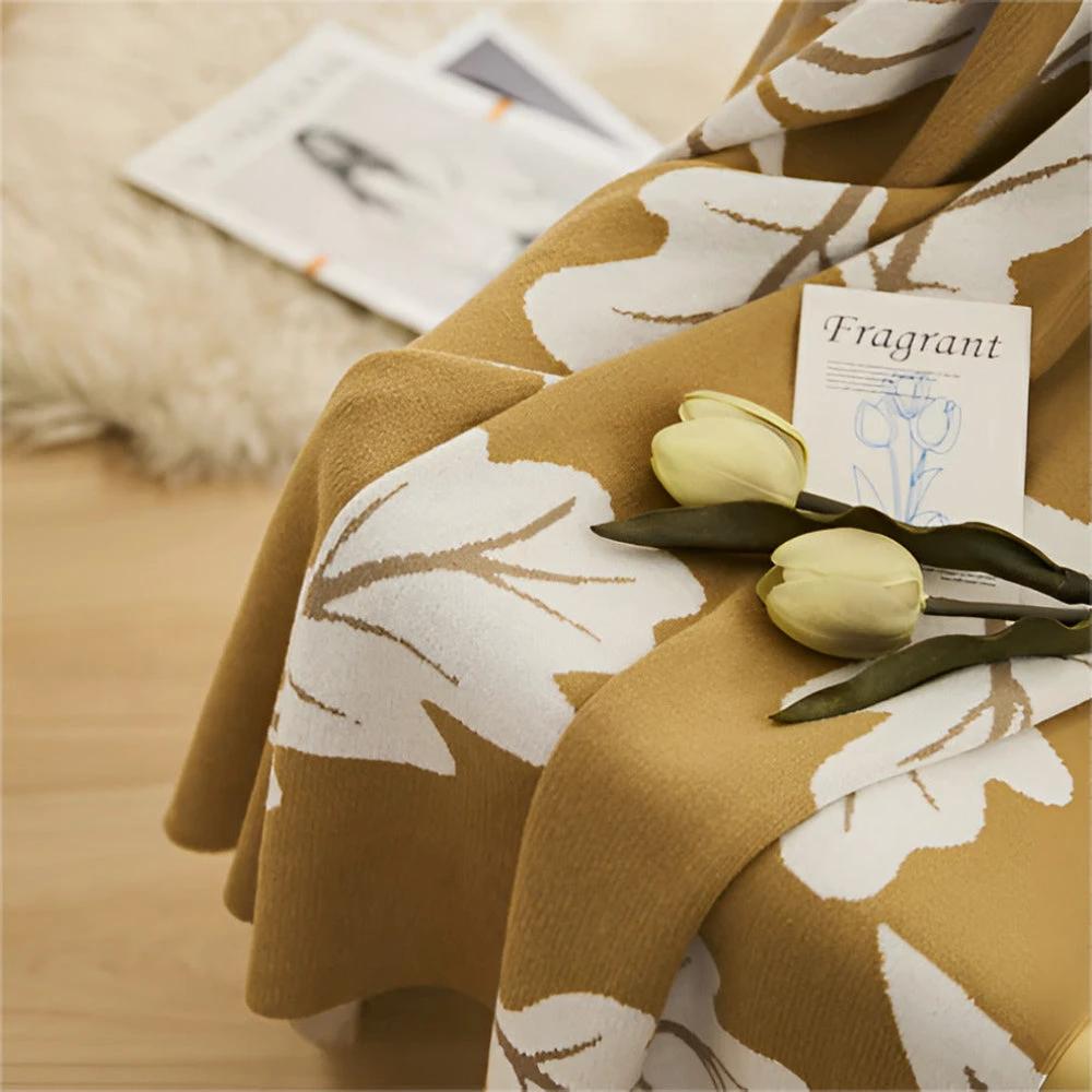 Amber Grove Knit Blanket by Casa & Beyond