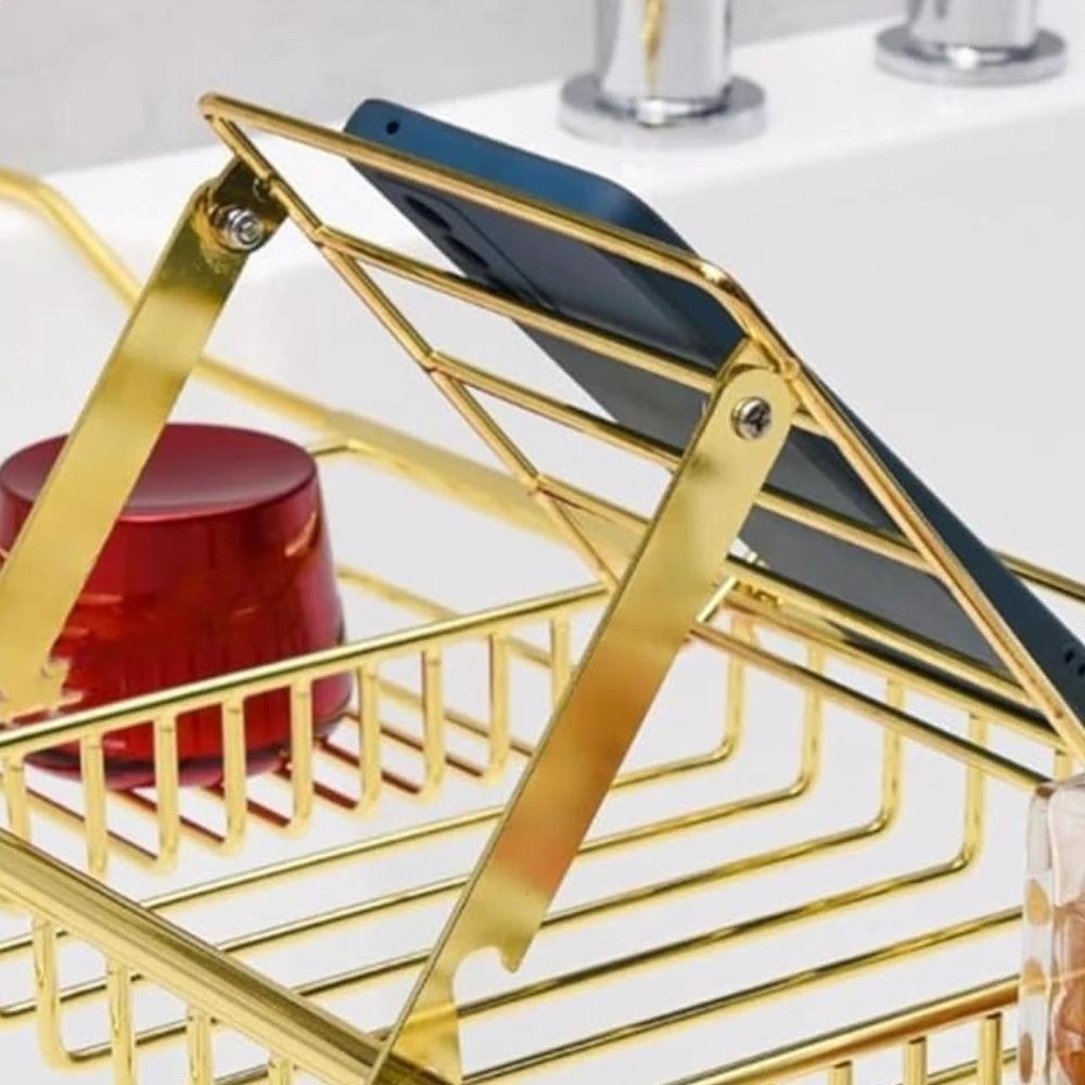Adjustable Stainless Steel Bathtub Caddy Tray by Casa & Beyond