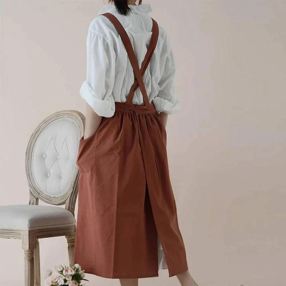 Multipurpose Cotton Apron With Pockets by Casa & Beyond