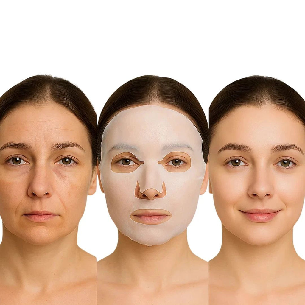 GlowRevive | Collagen Sheet Mask – Hydrating Overnight Treatment – Hydrogel – Anti-Ageing Skincare Bowlift by Bowlift