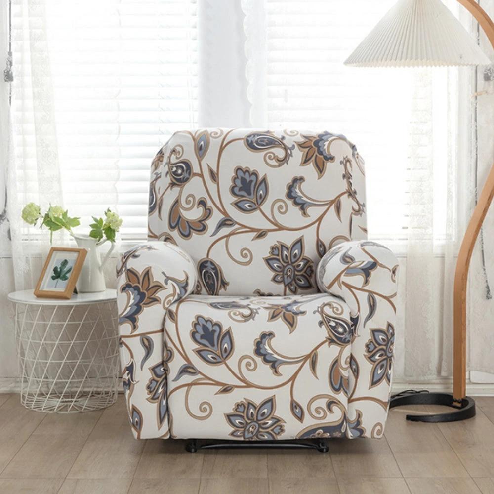Floral Recliner Sofa Cover by Casa & Beyond