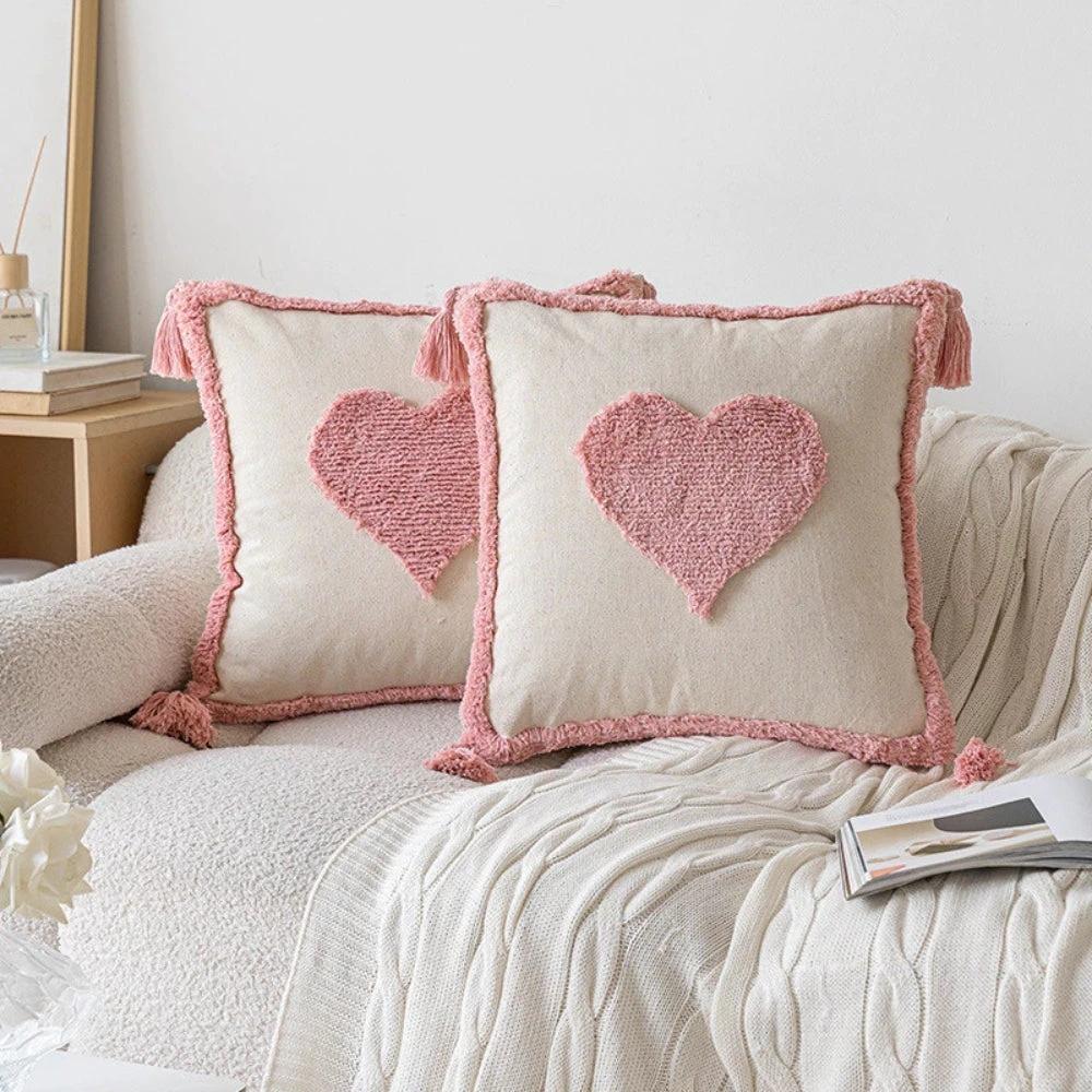 Tassel-Trimmed Boho Floral Cushions by Casa & Beyond