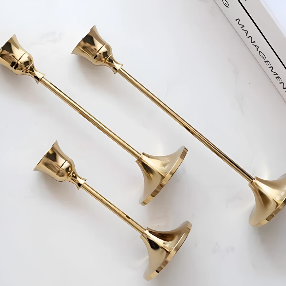 Vintage Style Candle Holder | 3Pcs Set by Casa & Beyond