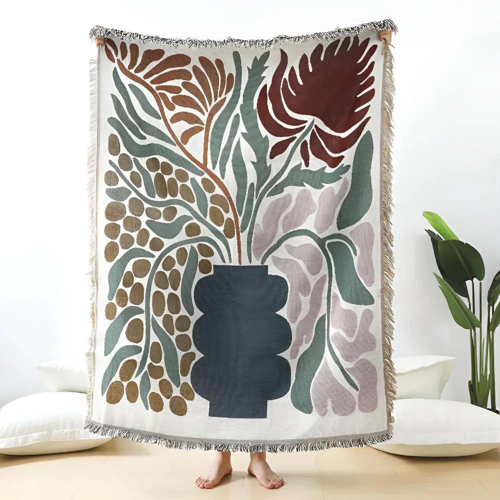 Floravase Woven Throw by Casa & Beyond