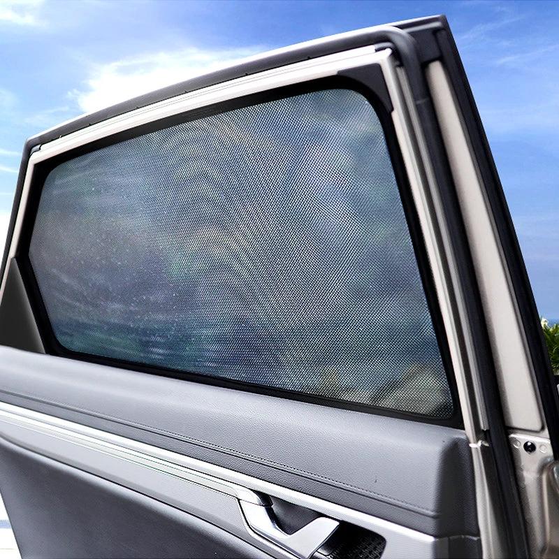 Magnetic holder for car window shade dispenser by Bowlift