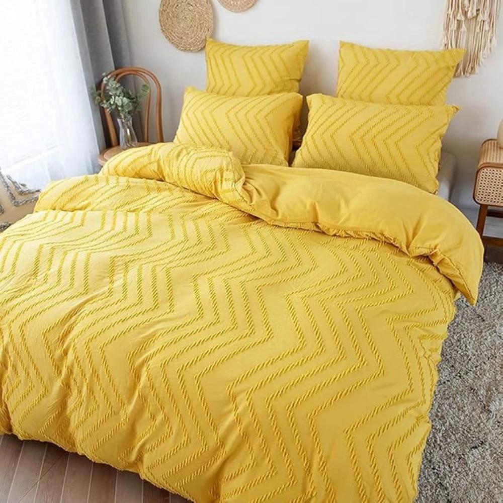 Chevron Plush Quilt Cover | 3pcs Set by Casa & Beyond