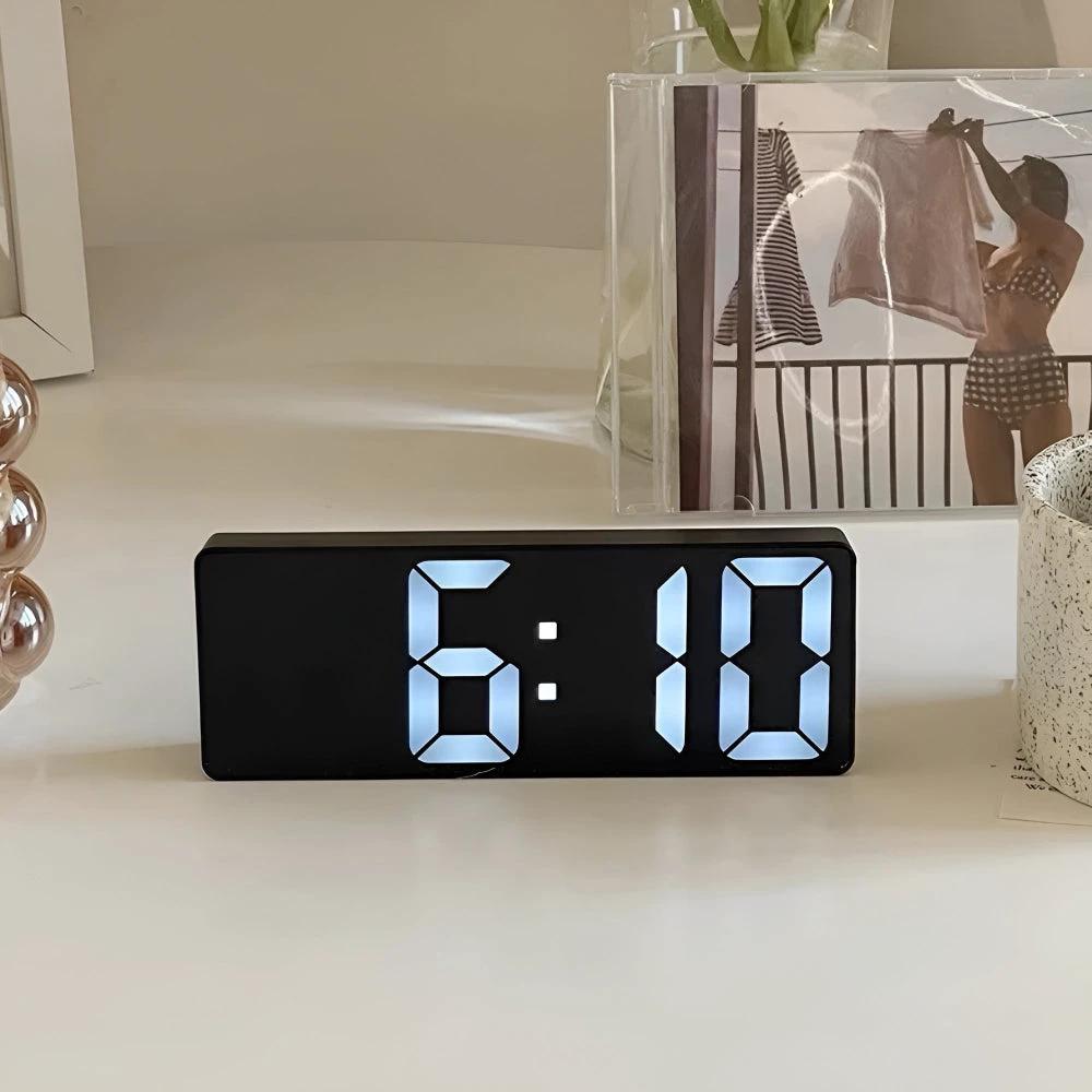 Digital LED Mirror Alarm Clock by Casa & Beyond