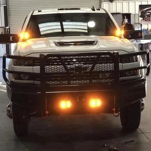 LED strobe spotlight with three sides for car by Bowlift