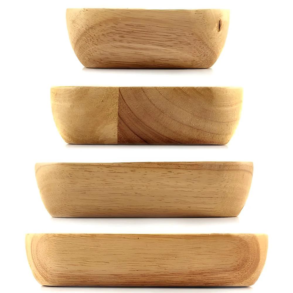 Natural Wood Square Bowl by Casa & Beyond