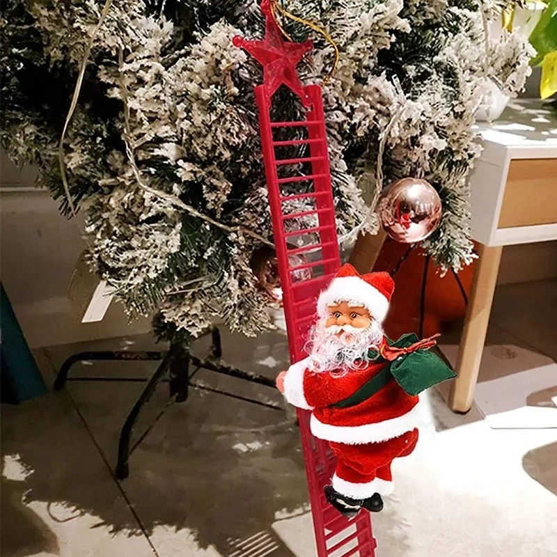 electric climbing ladder Santa Claus by Bowlift