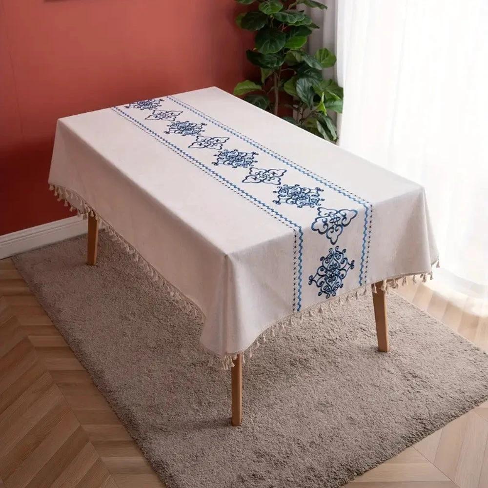 Sorella Luxe Embroidered Tablecloth by Casa & Beyond
