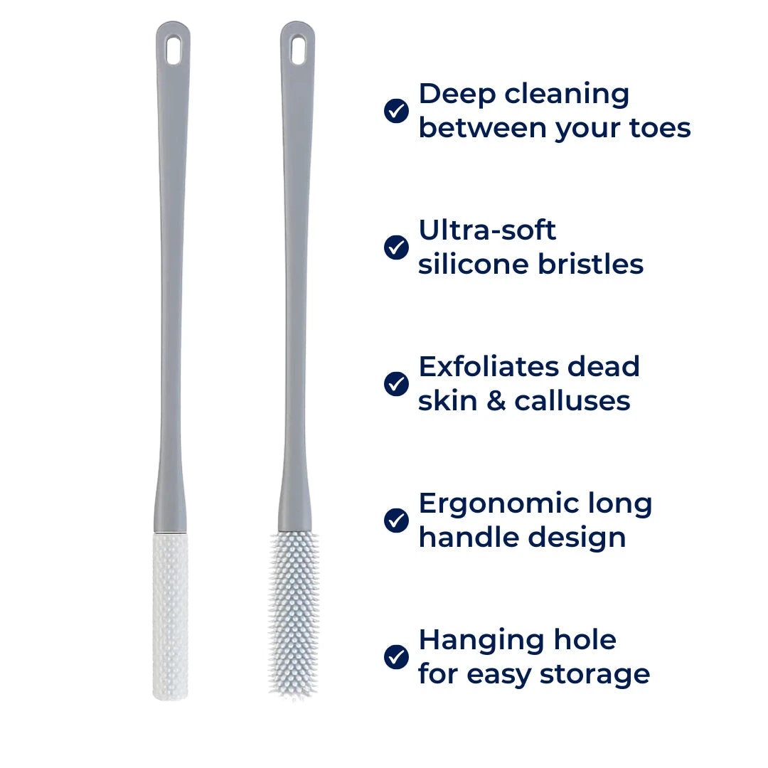 Deep Dirt And Dead Skin Removal – Soft Silicone Bristles – Sensitive Feet And Daily Hygiene Bowlift by Bowlift