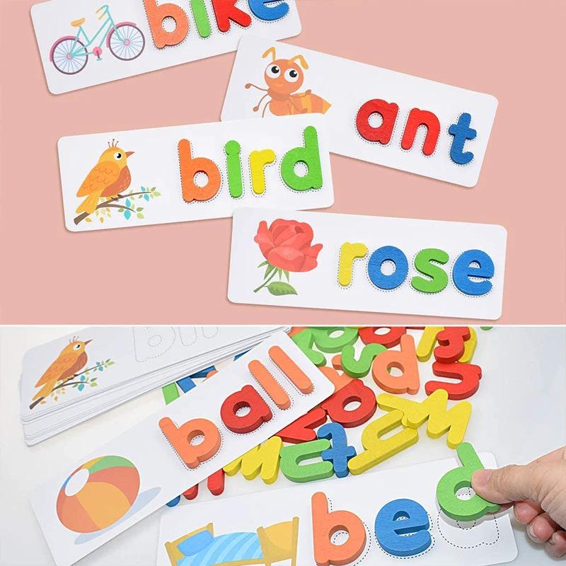 Letter recognition spelling game by Bowlift
