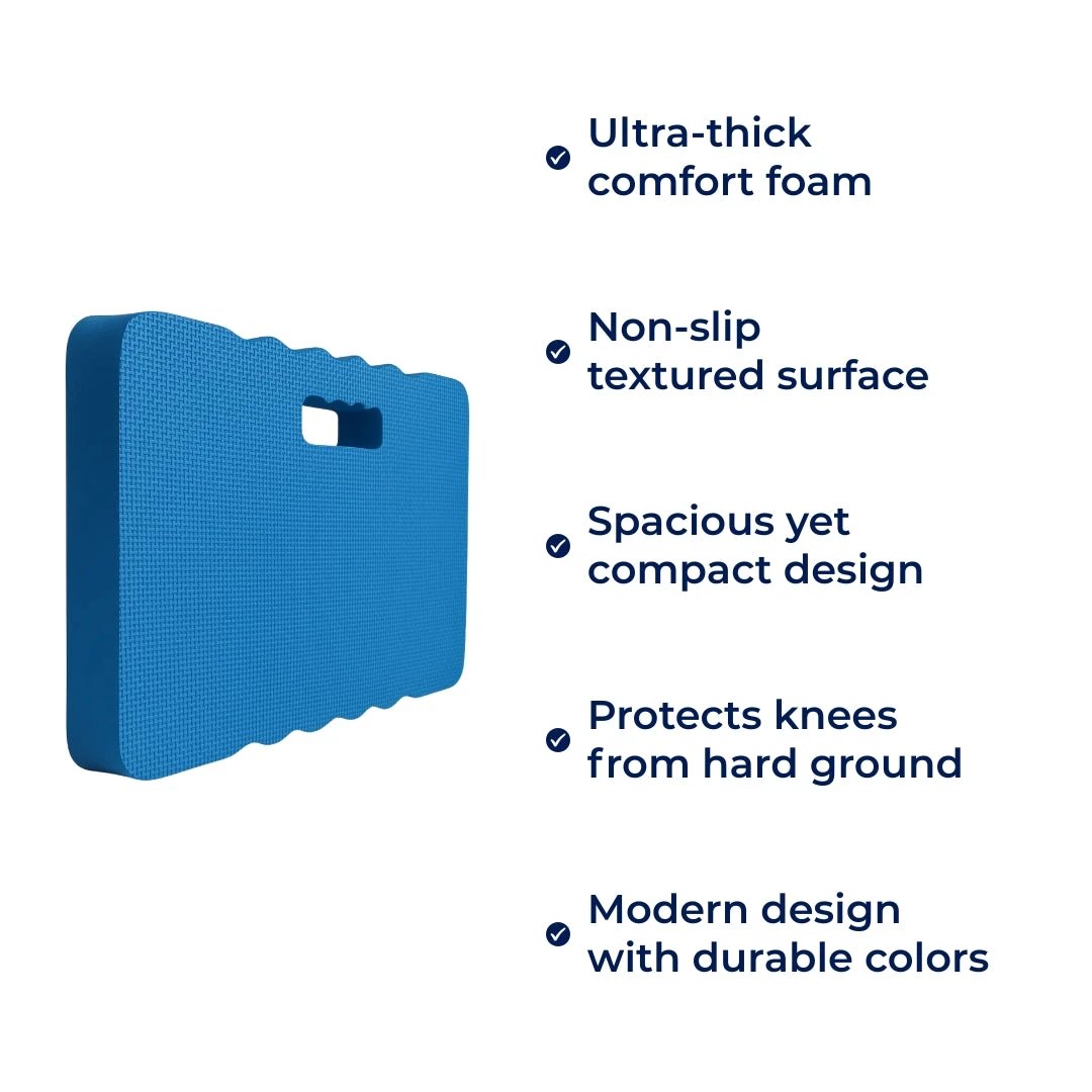 Knee Pain Relief – Thick Foam Support – Protects Joints – All-Day Comfort for Gardening, DIY & Cleaning Bowlift by Bowlift