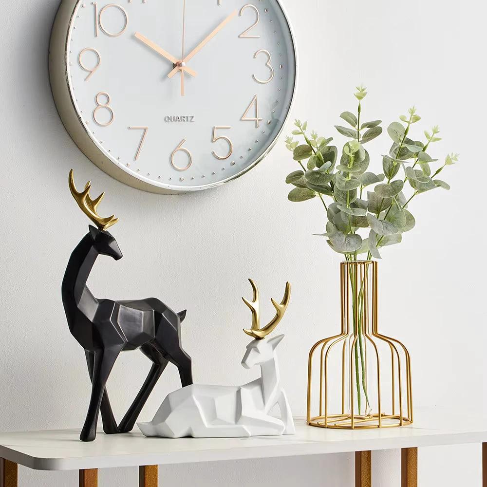 Creative Geometric Deer Figurine by Casa & Beyond