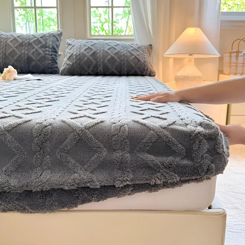 Premium Velvet Sherpa Sheet Set by Casa & Beyond