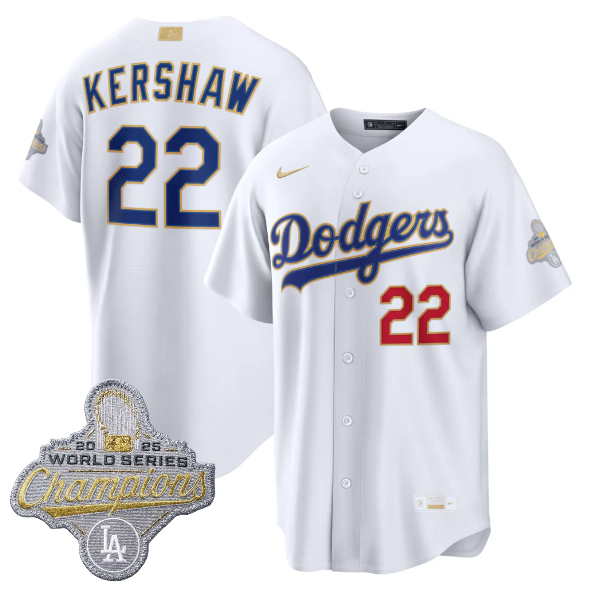 LAD 2026 Gold Collection Stadium Jersey - All Stitched by Los Angeles Dodgers