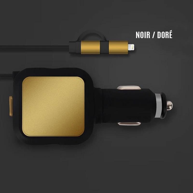 Ciaovie Car Charger Multi with Retractable Charging Cable by Bowlift