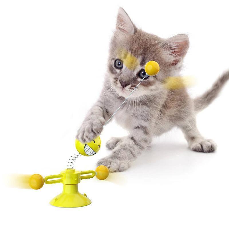 Multifunctional spinning toy for cats by Bowlift