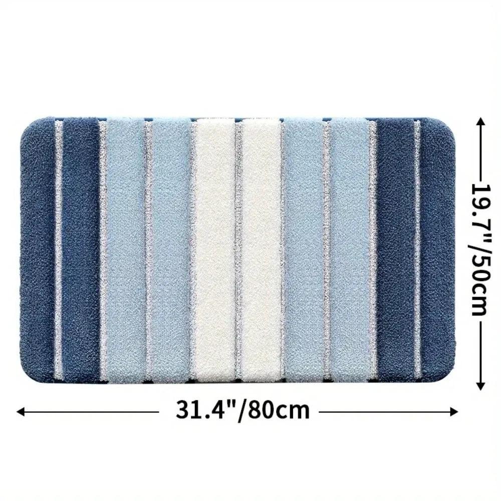 Lumiere Striped Absorbent Bath Mat by Casa & Beyond