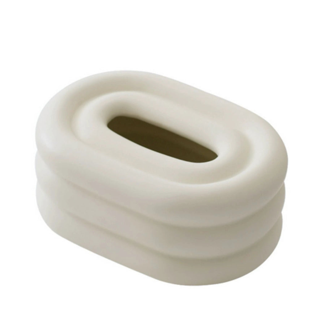 Lustre Ceramic Tissue Holder by Casa & Beyond