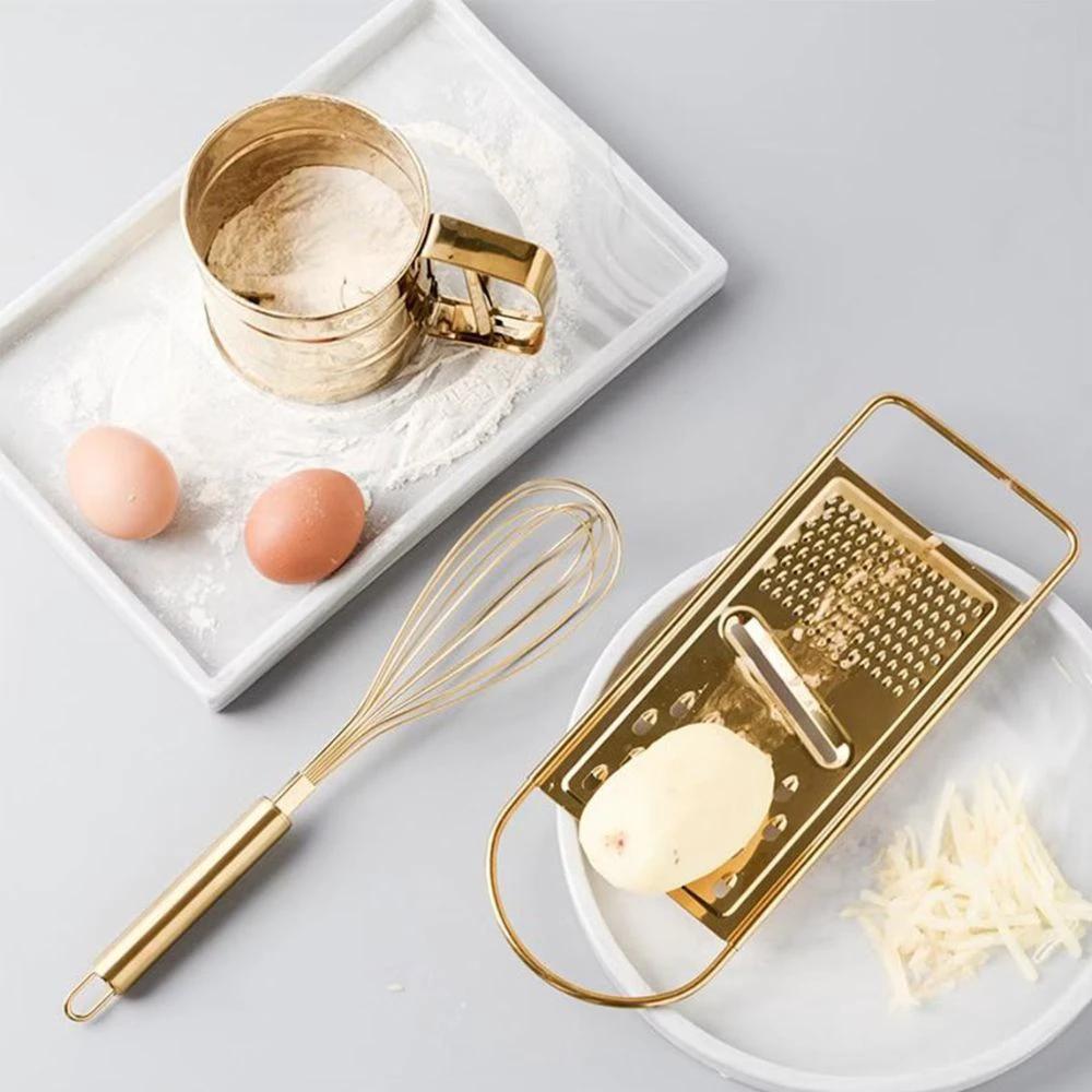 Golden Stainless Steel Grater by Casa & Beyond