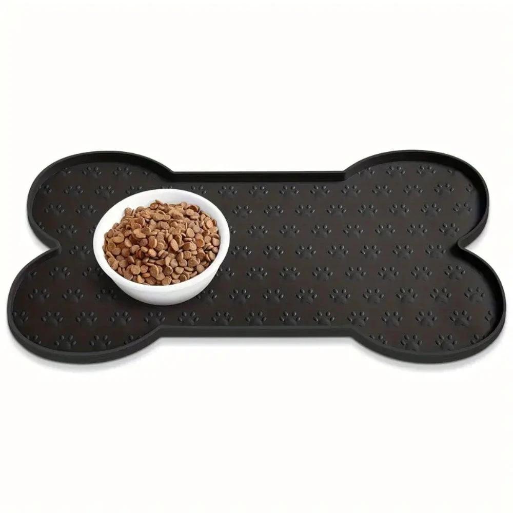 Bone-Shaped Silicone Pet Feeding Mat by Casa & Beyond