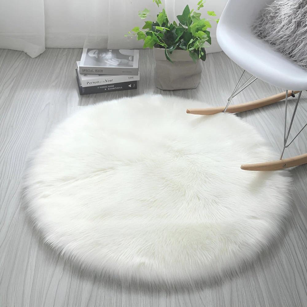Round Cloud Soft Plush Rug by Casa & Beyond