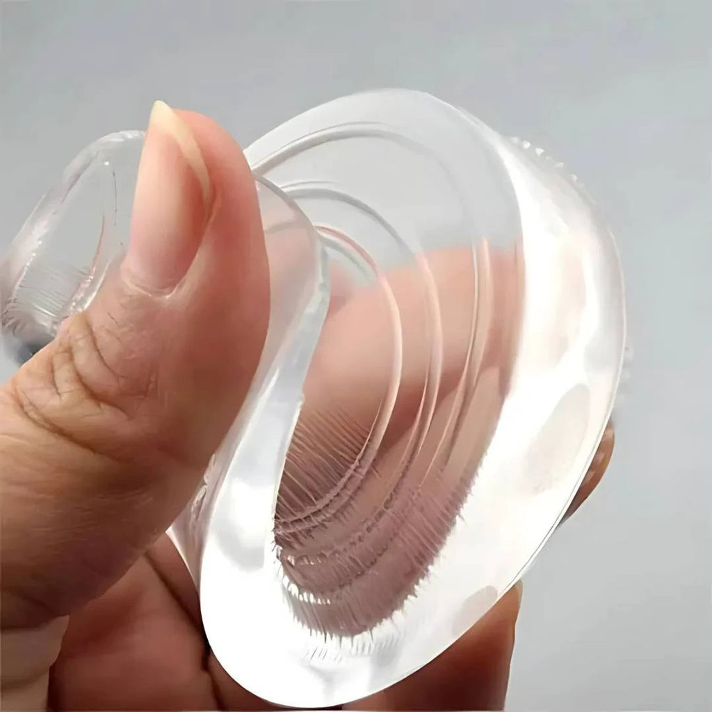 LiftComfort Silicone Gel Heel Lifting Inserts | Height Increase - Pain Relief for Plantar Fasciitis - Shock Absorption - Better Posture Bowlift by Bowlift