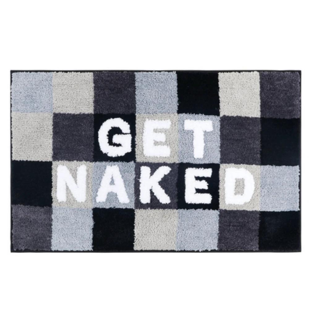 "Get Naked" Funny Bathroom Mat by Casa & Beyond