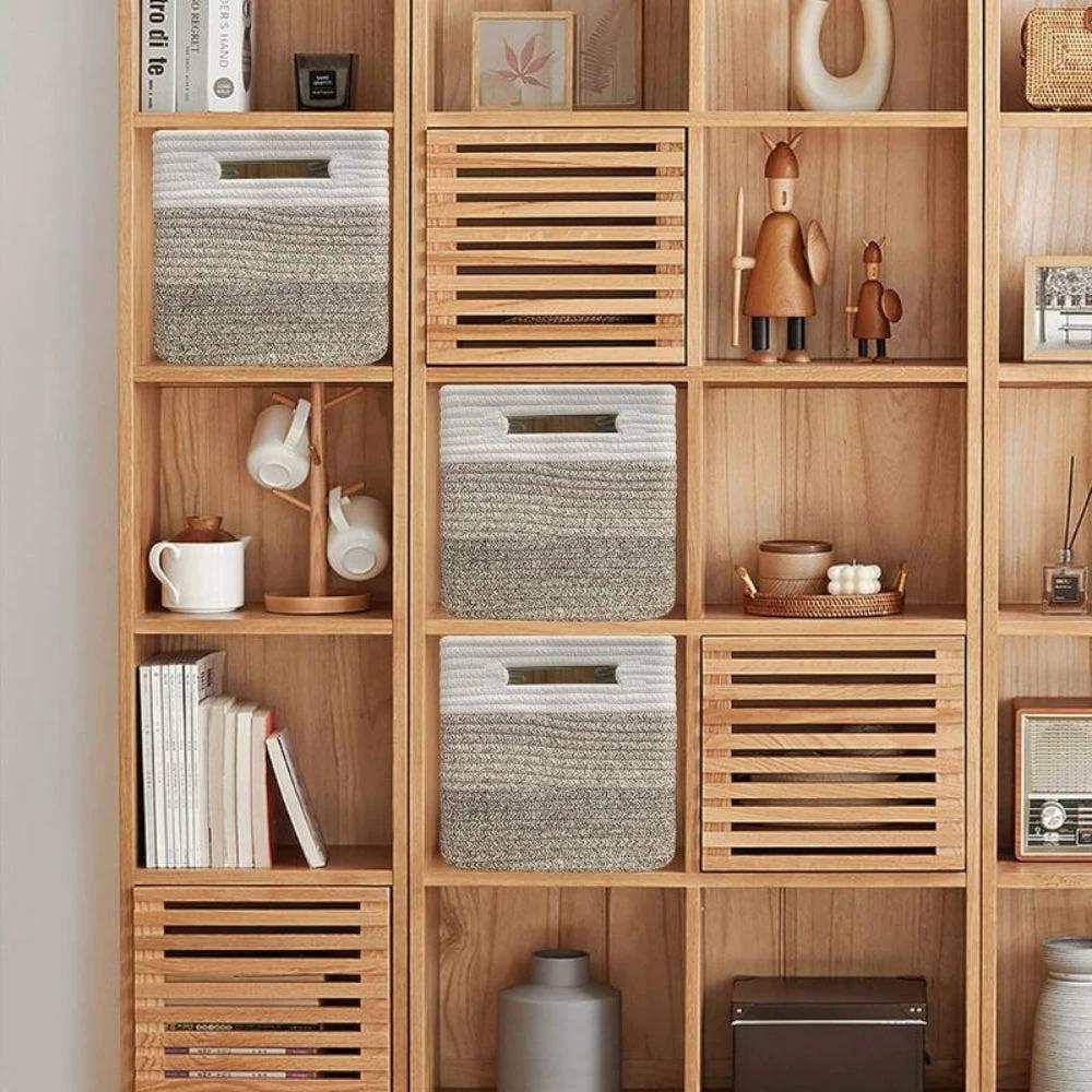 Woven Cotton Rope Storage Basket by Casa & Beyond