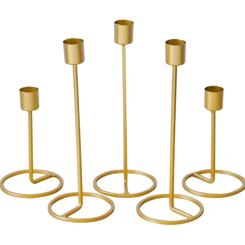 Golden Romantic Candle Holders by Casa & Beyond